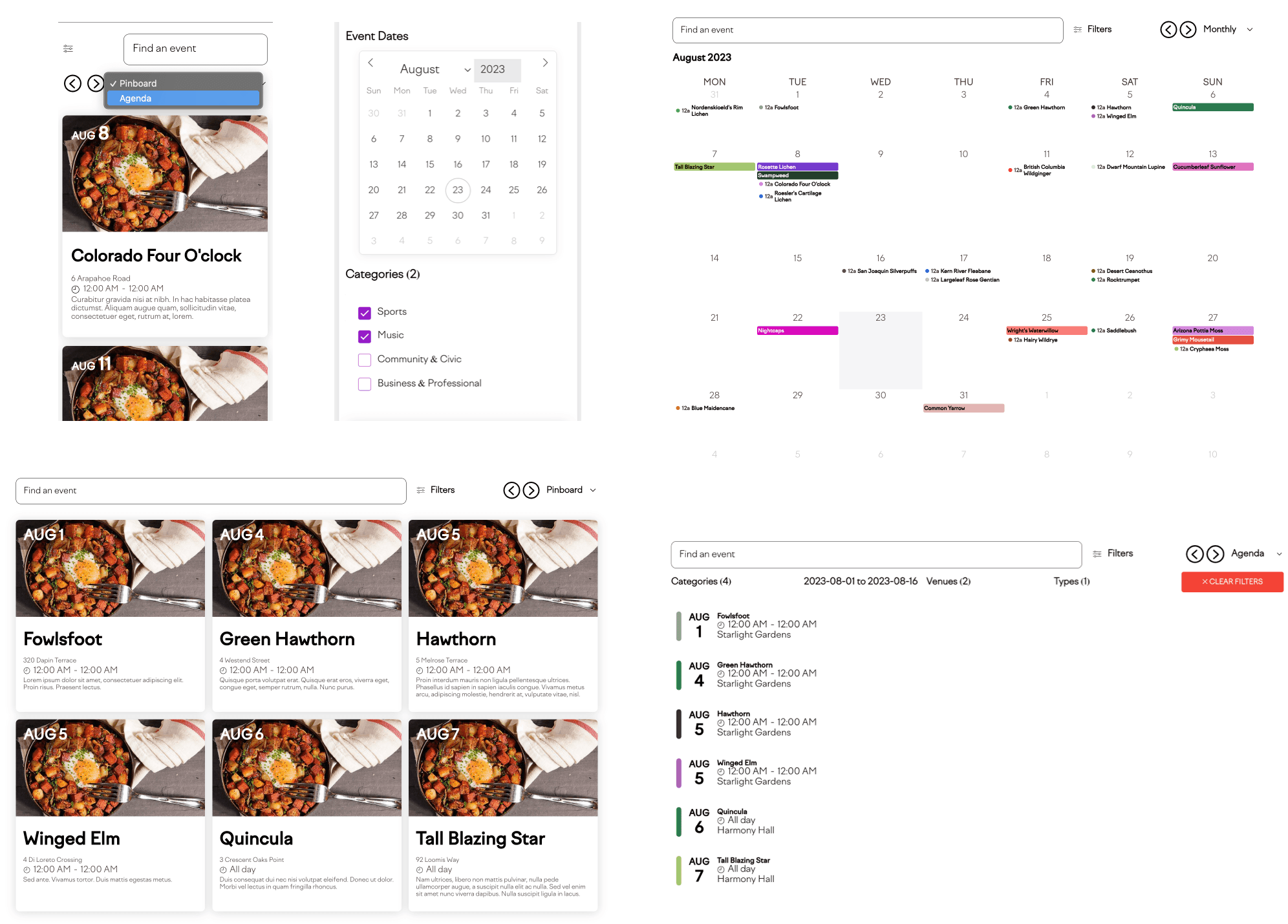 Dynamic Calendar